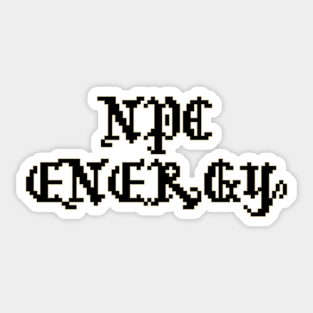 8Bit NPC Energy Sticker